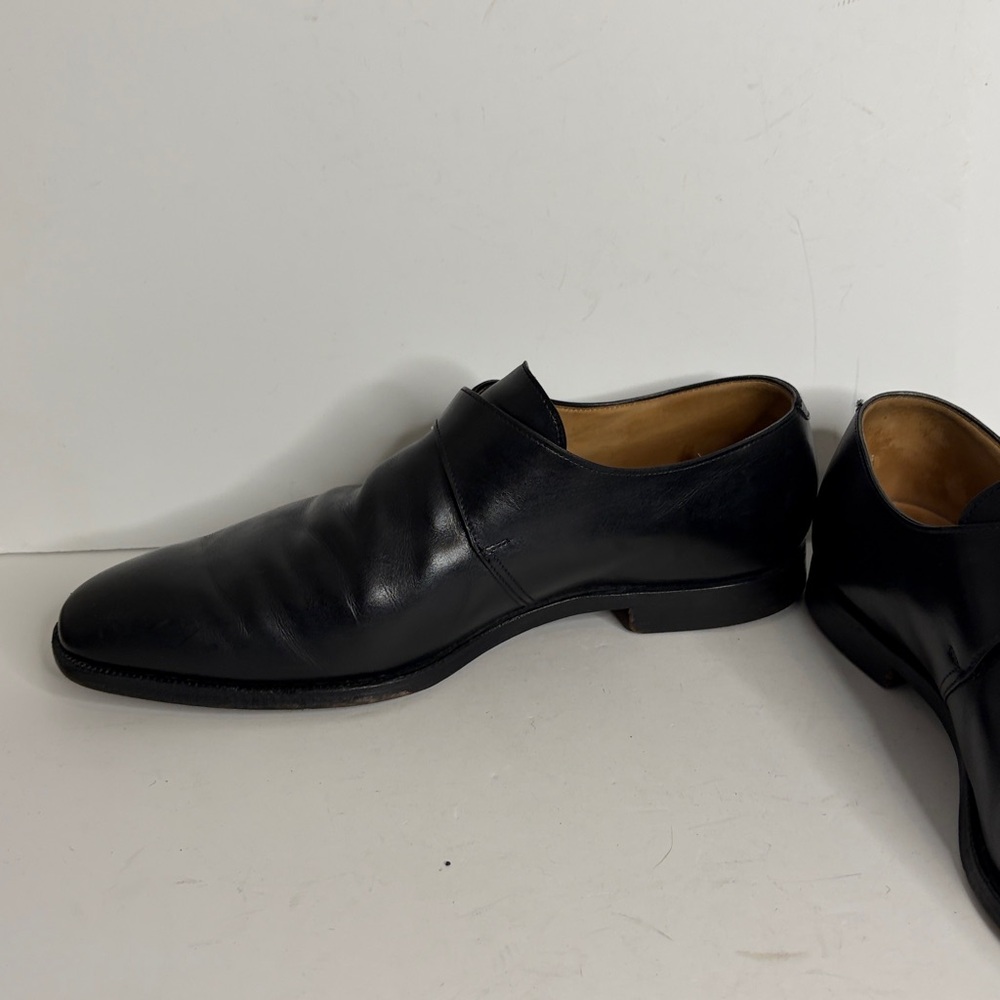Crockett & Jones Mens Shoes UK 9 G US 10 Black Monk Strap Monkton Made in UK - Picture 5 of 15